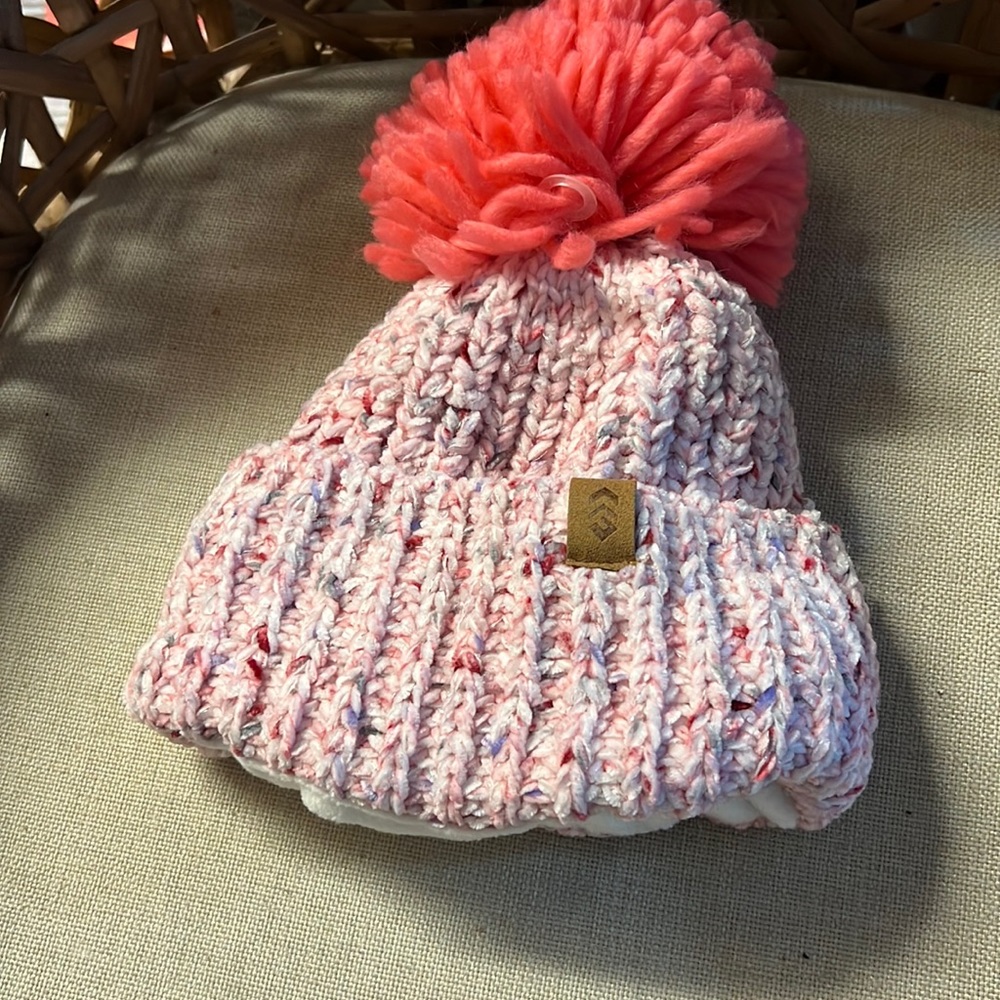 New Free Country Girls Pom Pom Hat L/XL